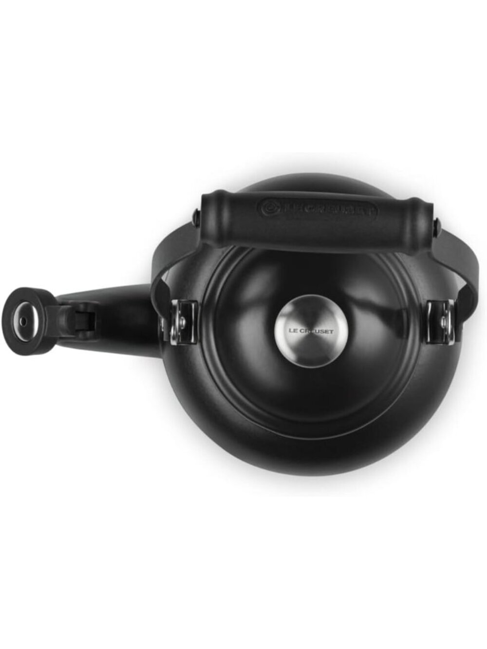 Black Enamel Steel Demi Teakettles 1.25 Quart Stainless steel Pot For Kitchen - Picture 4 of 7